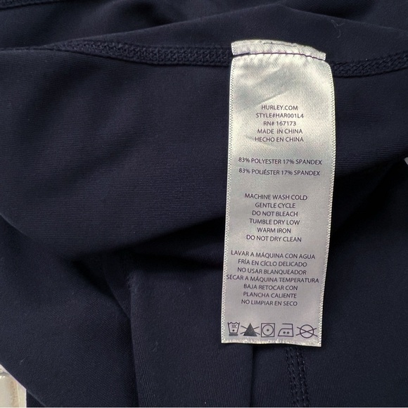 Hurley Black Flared Knit Yoga Pants Leggings Size Small - Picture 4 of 5